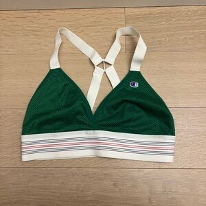 Champion Green Mesh Crossback Bralette